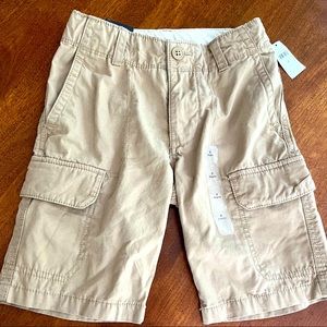 GAP KIDS TAN CARGO SHORTS NWT SZ 7